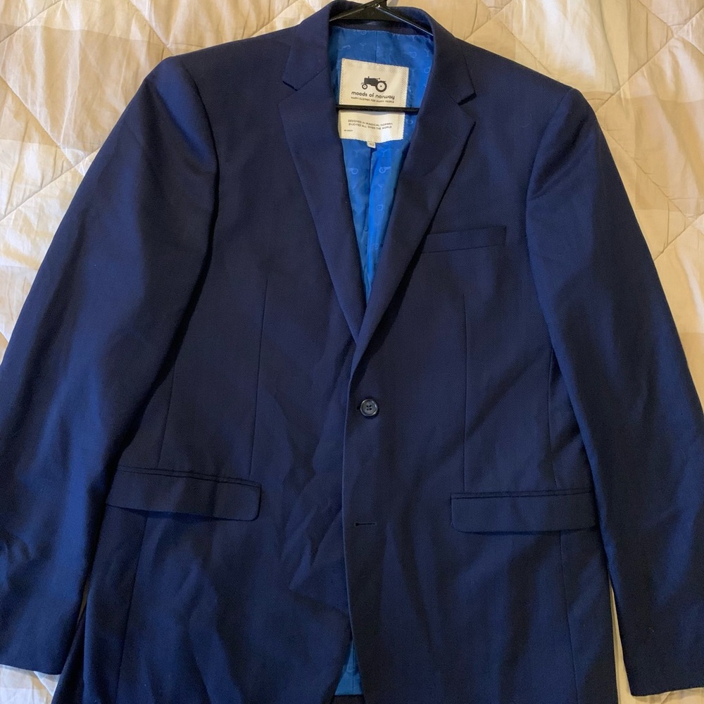 Moods of Norway Men’s Navy Blue Wool Blazer